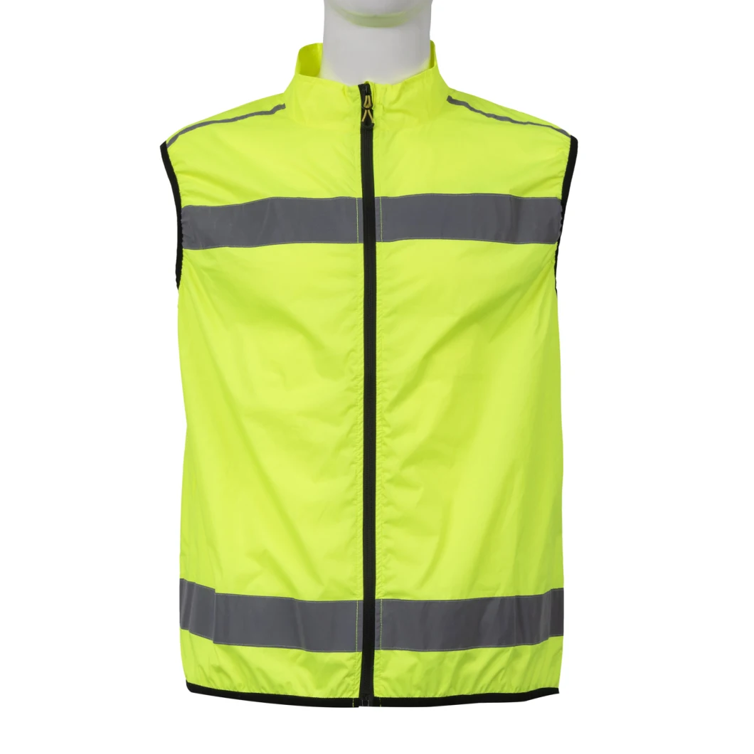 Reflective Work Vest High Visible Safety Vest Fluorescent Green Can Be Customized Logo
