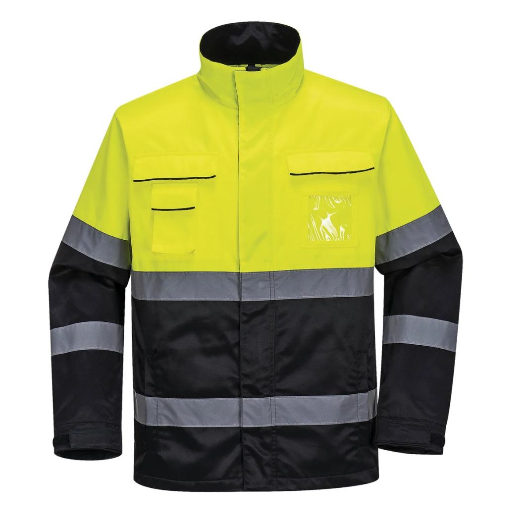 Hi-VI Safety Workwear Factory Produce 65% Polyester 35% Cotton Jacket for Work with Waterproof Upper Fabric