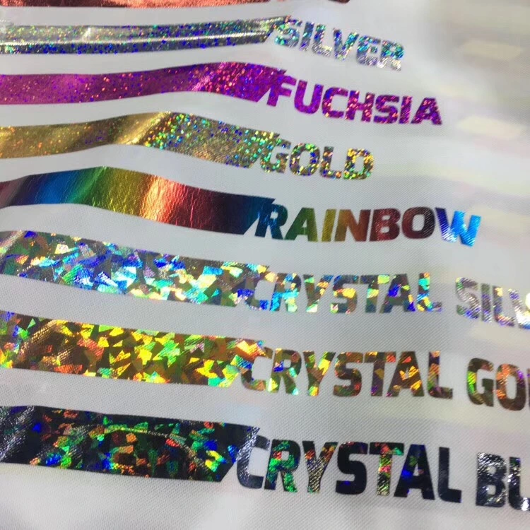 Cold Hot Fix Peal Custom Iron on Crystal Inkjet Holographic Stickers Reflective Material Heat Transfer Vinyl Hydrographics Films for T-Shirt