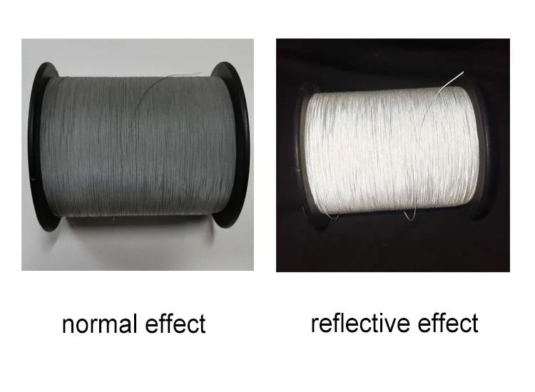 Double Side Rainbow Reflective Yarn / Iridescent Reflective Thread for Knitting Sweater