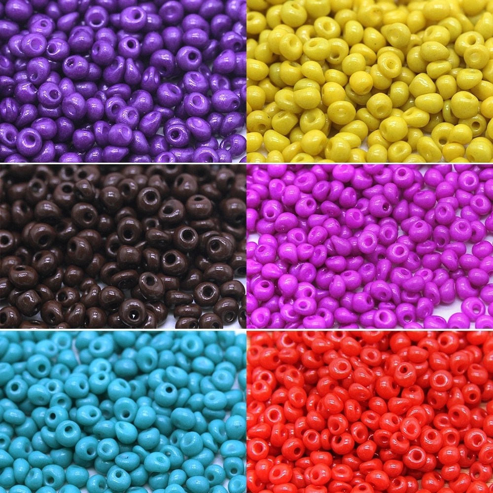 Drop Style Dye Color Glass Seed Beads for Jewelry