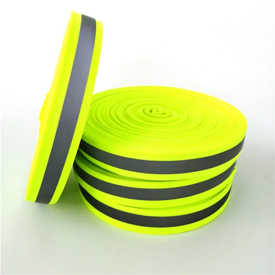 Colorful Reflective Polyester Webbing for Garment