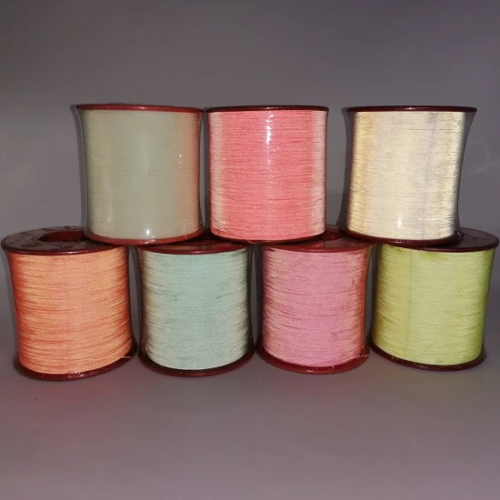 Polyester Fabric High Visibility Customized Width Silver Reflective Yarn for Webbing