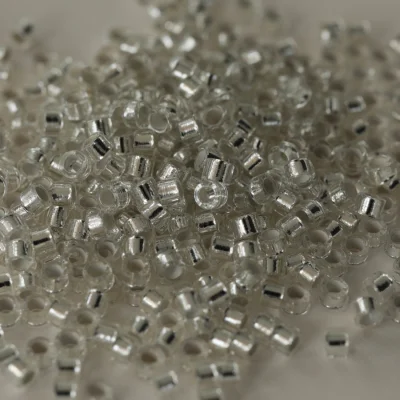 Round 2.5mm Silver Machine Glass Beads for Embroidery